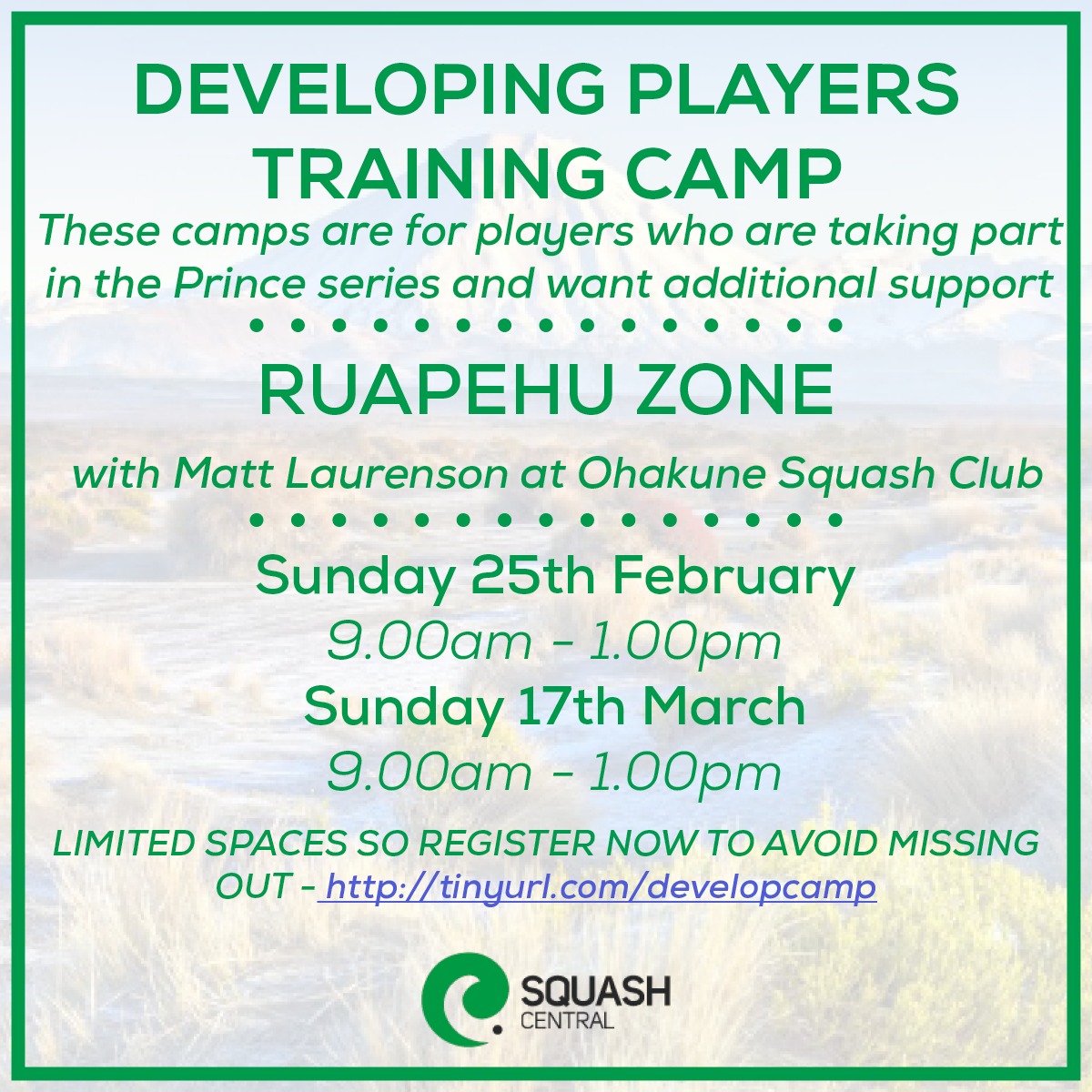 2024 Ruapehu Junior Development Camps 