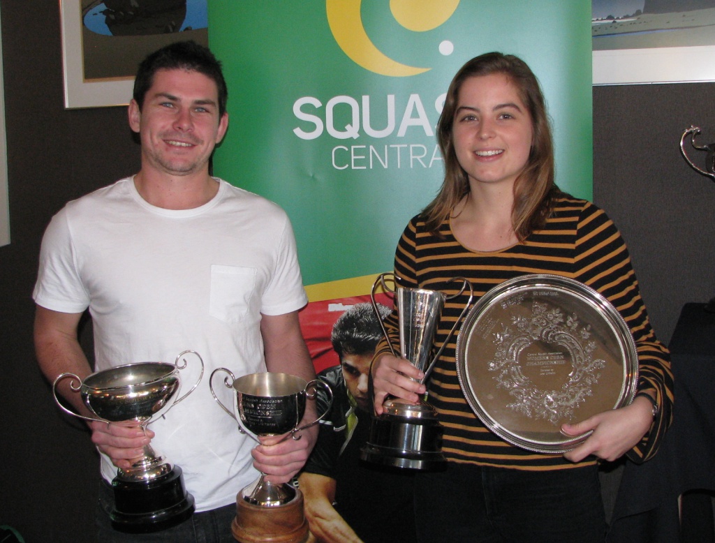 Central Open Winners Jason Baty and Rebecca Clifford