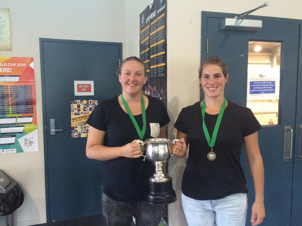 Womens Central Doubles winners - Chelsea Aim and Jacinta Harrison